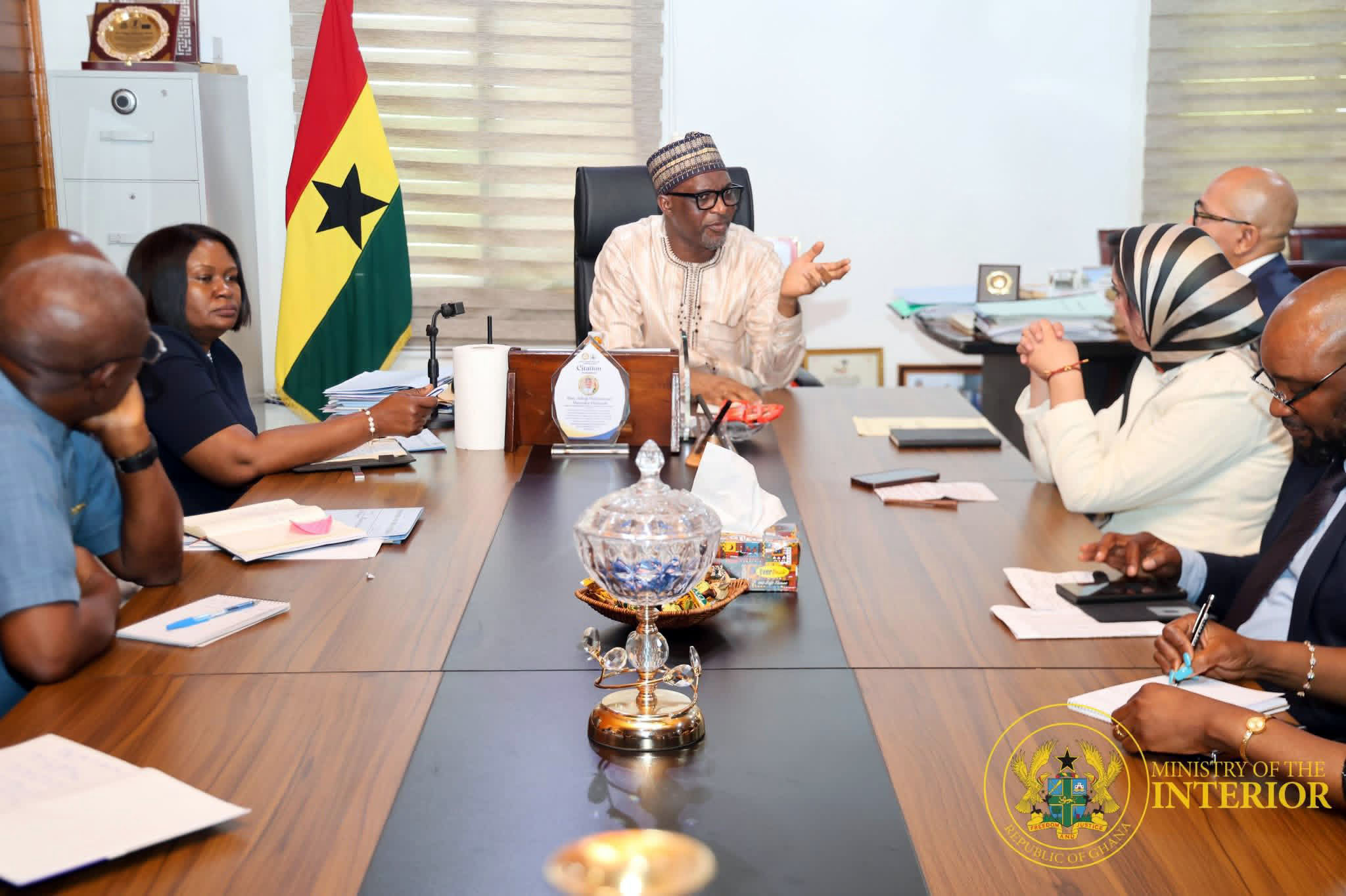 PAP delegation meeting Ghana's minister of interior on free movement