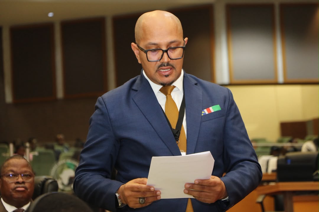 Rodney Cloete speaking during the Pan-African Parliament debate on Sudan