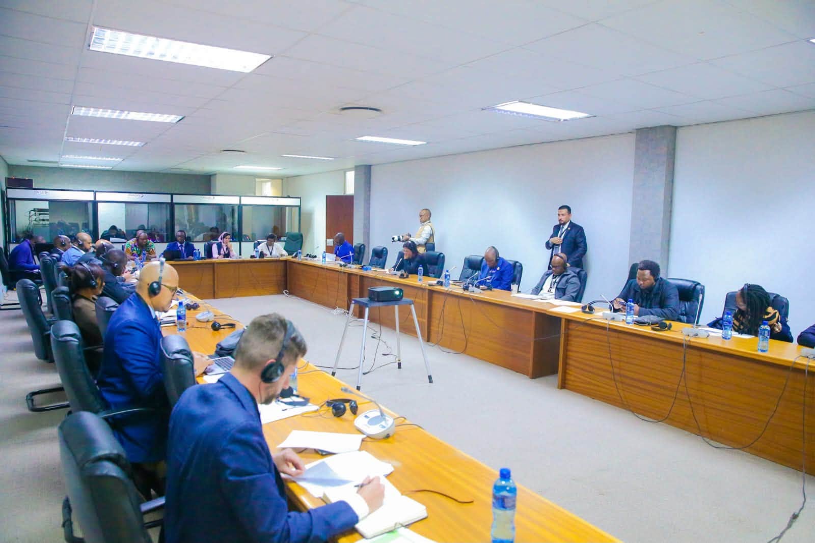 Pan-African Parliament Trade Committee members deliberating in Midrand